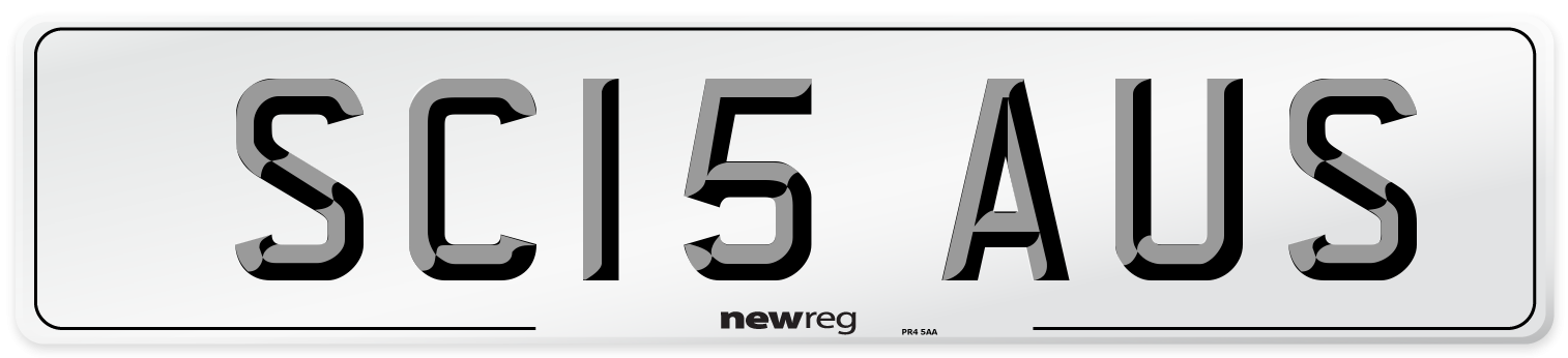 SC15 AUS Number Plate from New Reg